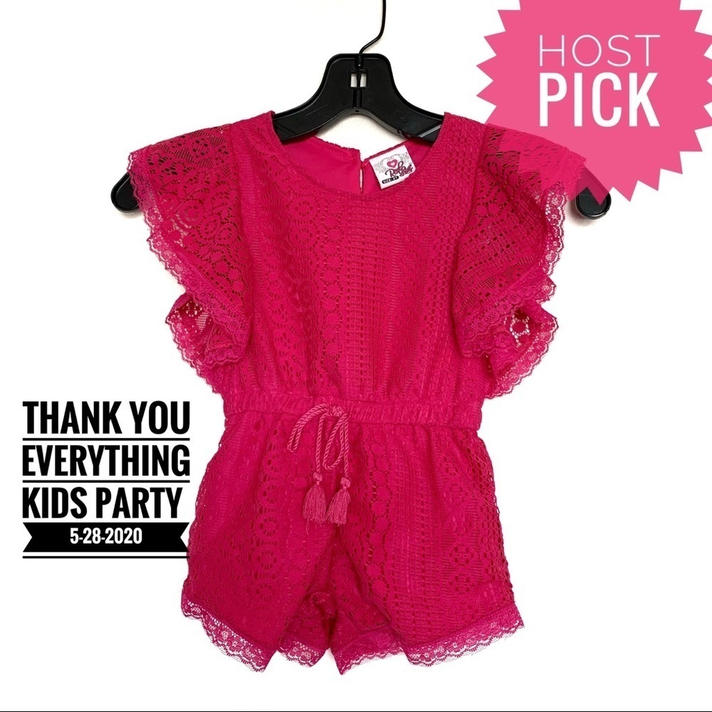 Real Love Girls‎ Lace Pink Romper